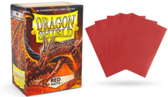 Dragon Shield Matte Standard-Size Sleeves - Red - 100ct